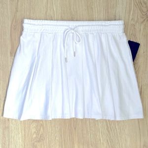 White Pleated Tennis Skirt